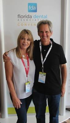 Great picture of Doctor Jeffrey Lissauer and his Wife from the Florida Dental Association Convention!