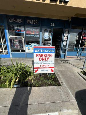 Reserved parking for customers