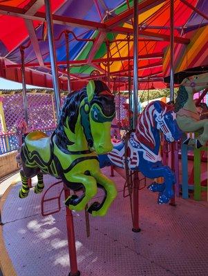 Hulk and Captain America horses