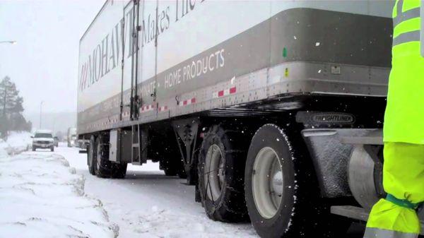 Snow Chain Delivery for Big Rigs, Tire chain installation and delivery, Big Bear, Mammoth and Truckee