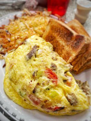 Western Omelette with Sausage