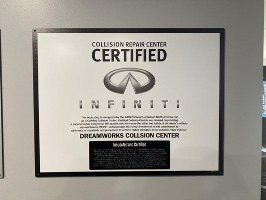 INFINITI CERTIFIED