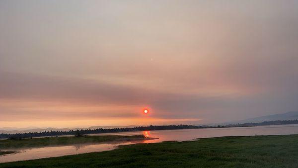 Sunset at our annual camping trip