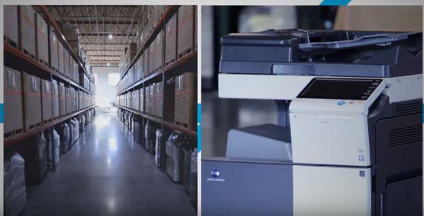 Did you know that we also have warehouses at several of our locations where we house our office equipment inventory?