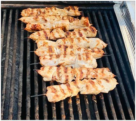 Chicken Souvlaki. Tasty and rich in protein. :D