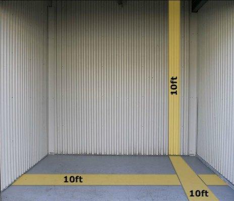 10ft X 10ft storage unit