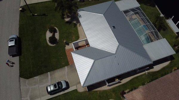 Port Charlotte Aluminum Standing seam roof replacement