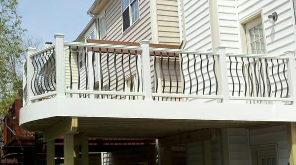 Custom low maintenance railing