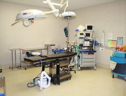 Fully accredited on-site operating room