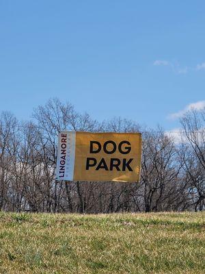 Dog Park area signage 3.5.23 - when you drive in, it is on your left