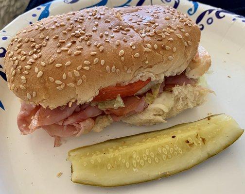 Ham & cheese hoagie.