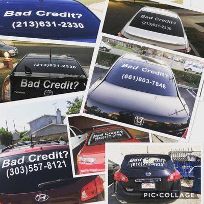 request a free decal for your car and get paid for your referrals. Call for more information 213-631-2330