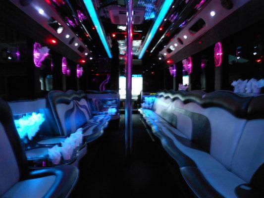 32 Passenger Limousine Coach (Party Bus) Interior Ref 825