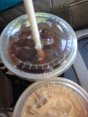 The sweetened iced tea that i demanded to be un sweetened!! Twice...