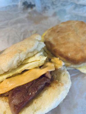 Country ham egg & cheese biscuit