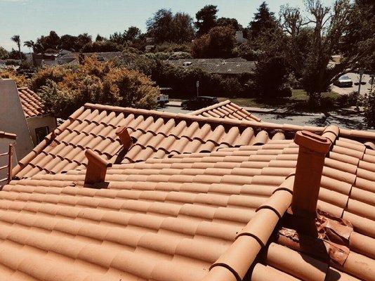 A fresh stone tiled roof for our lovely customer.