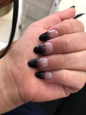 Black ombré Totally in love with my nails!