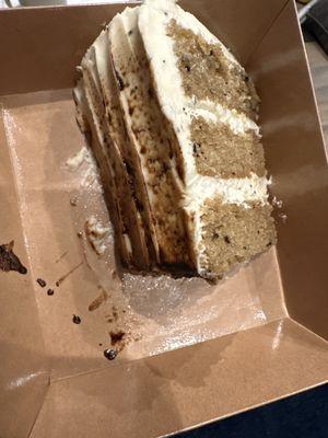 Vietnamese coffee cake slice