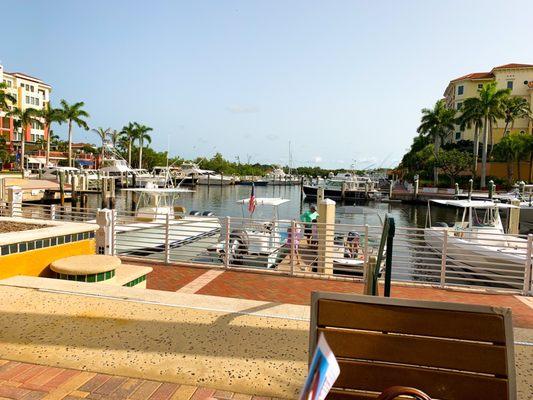 Jupiter Inlet from the patio at Dive Bar