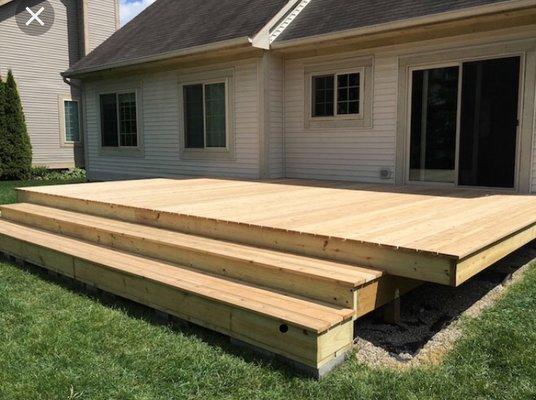 New deck built by carpenter from ratemycontractor.com