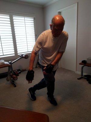 An 80 year old client who still exercises regularly