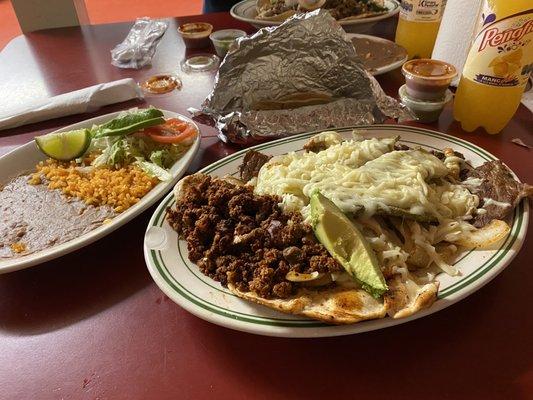 A dish who's name escapes me... chorizo, nopales, chicken, onion, poblano and more.