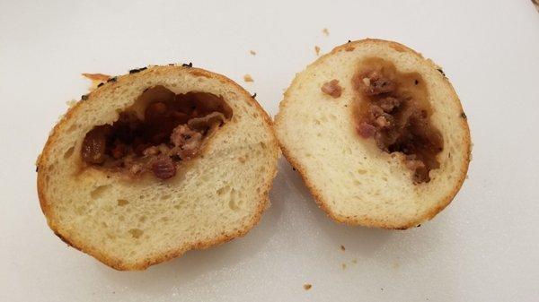 Bbq pork brioche - so little filling, but it is really good and so is the bread so I recommend! 7/24/2020