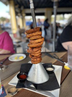 Giant Funnel Tower of Jumbo Piston Onion Rings