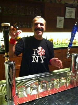 Bartender at BBDO loves Yelp!