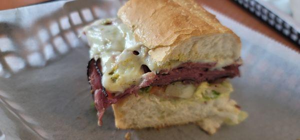 1/2 a large pastrami sandwich