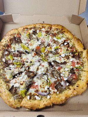 Greek pizza