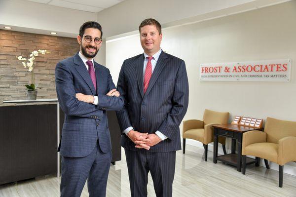 Tax law firm partners, Eli Noff and Glen Frost, in Frost & Associates serving West Palm Beach, FL