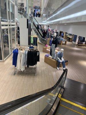 The women's area in on a lower level. Lots of space in this store which is nice.