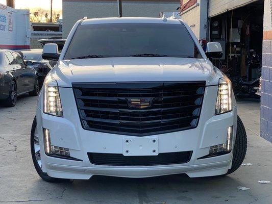 2019 Cadillac ESV Platinum. Black out package!