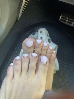 Intact gel, Pedi after four weeks