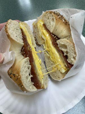 Pork roll bagel