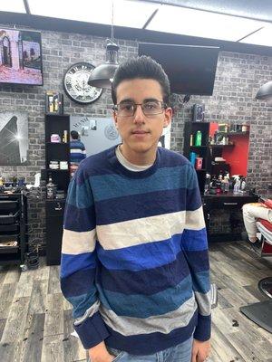 Handsome hair cut by Samir