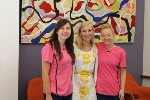 Dr. Jayne Bird (center) A Board Certified Dermatologist