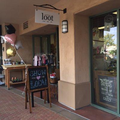 Loot is located across from the outlets in the Paseo Real shopping center.