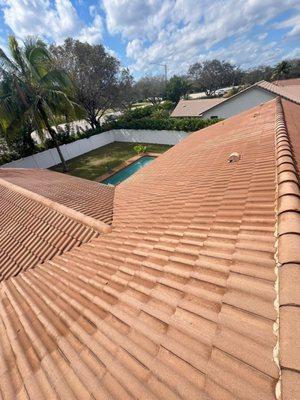 After roof clean