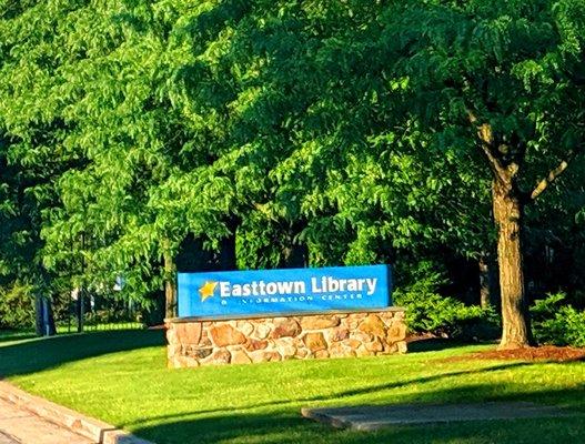 Easttown Library -- street sign