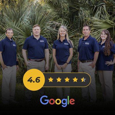 We are happy to share that we have a 4.6 Google Review rating.