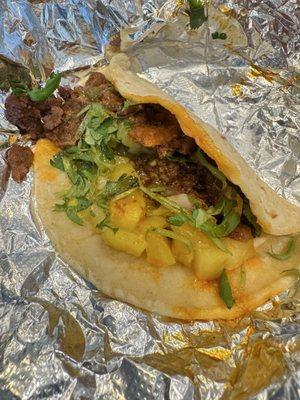 Al pastor taco not the best, not the worst. lol