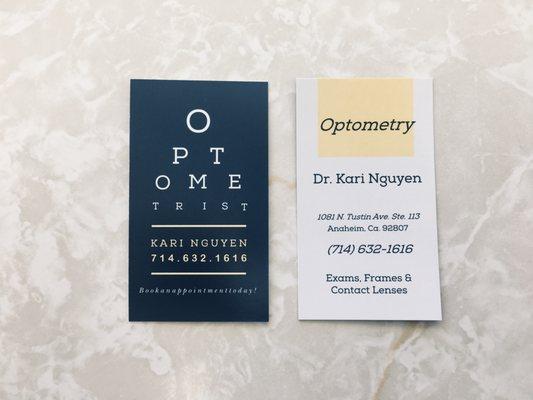 Welcome to the Optometry office of Dr. Kari Nguyen, OD