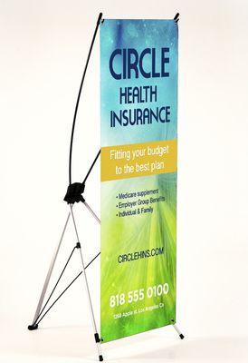 X-Stand Banners are more cost effective than Retractables and banners can be replaced.