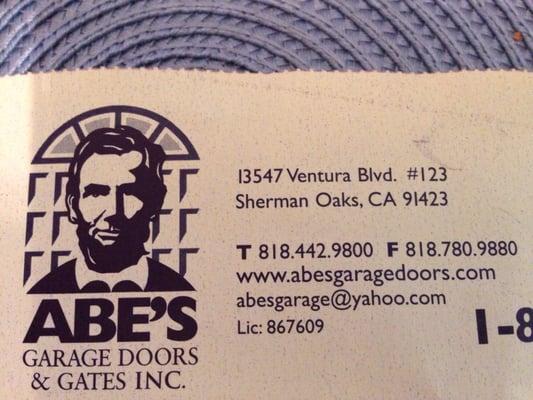 Abe's Garage Doors & Gates