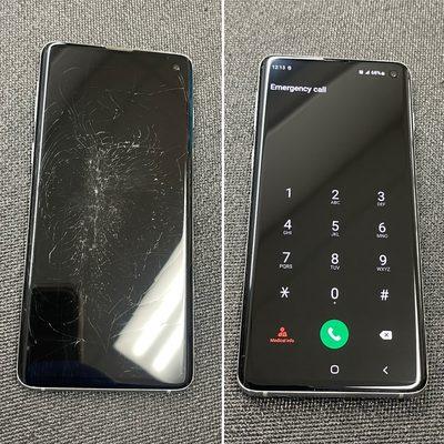 Samsung Galaxy S10 Cracked Screen Repair. Cell phone in Anaheim Hills Cracked Screen Repair.