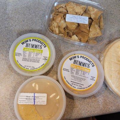 Hummus and pita delight