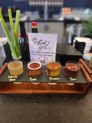 Cider flight ($12)