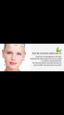 Microdermabrasion will stimulate and exfoliate your skin... leaving you with with vibrant glowing skin.